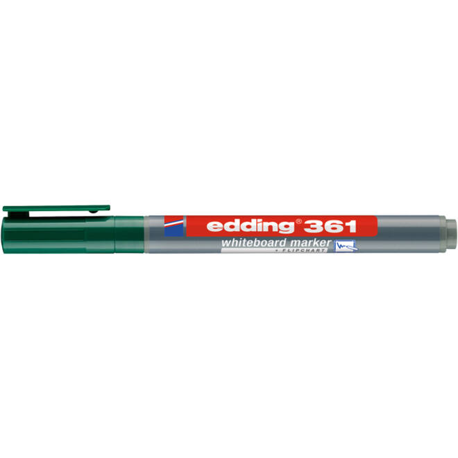Viltstift edding 361 whiteboard rond 1mm groen