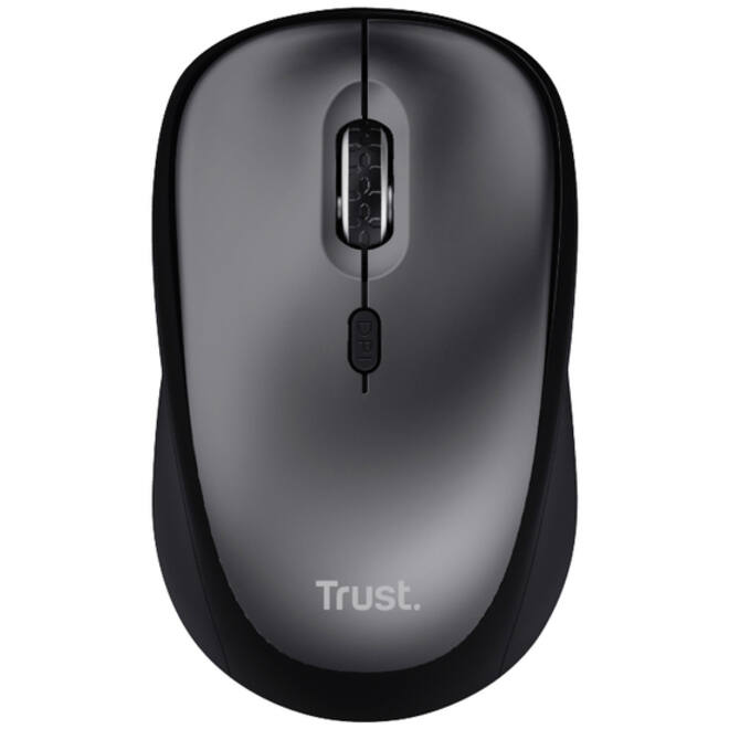 Muis Trust Yvi+ draadloos eco zwart
