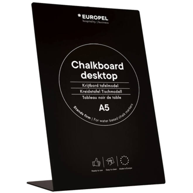 Krijtbord Europel L-standaard A5