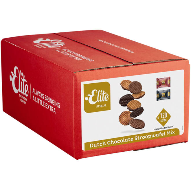 Koekjes Elite Special Dutch chocolate stroopwafelmix 120 stuks