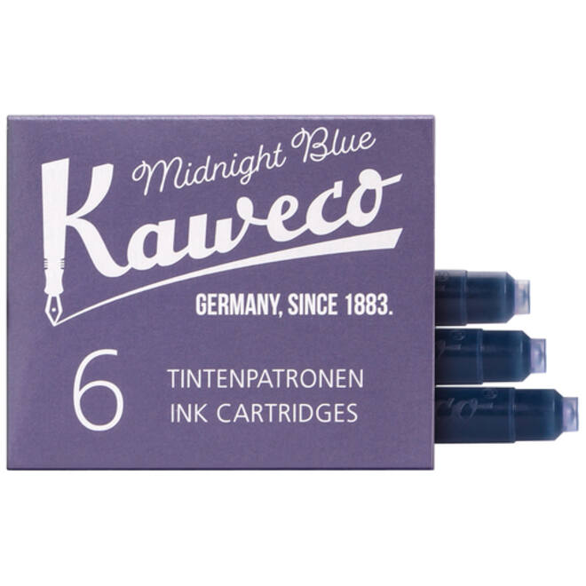 Inktpatroon Kaweco blauwzwart doosje à 6 stuks