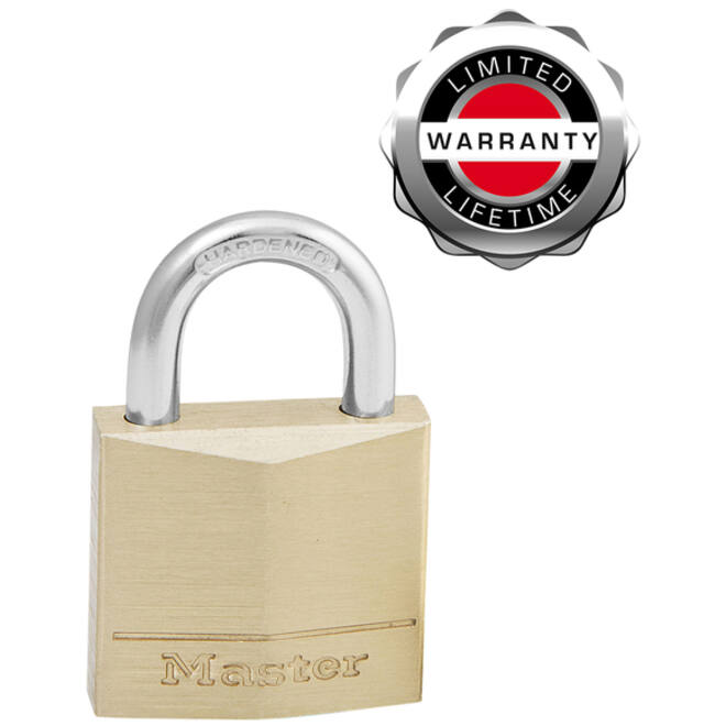 Hangslot MasterLock 4 gelijksluitend messing 30mm