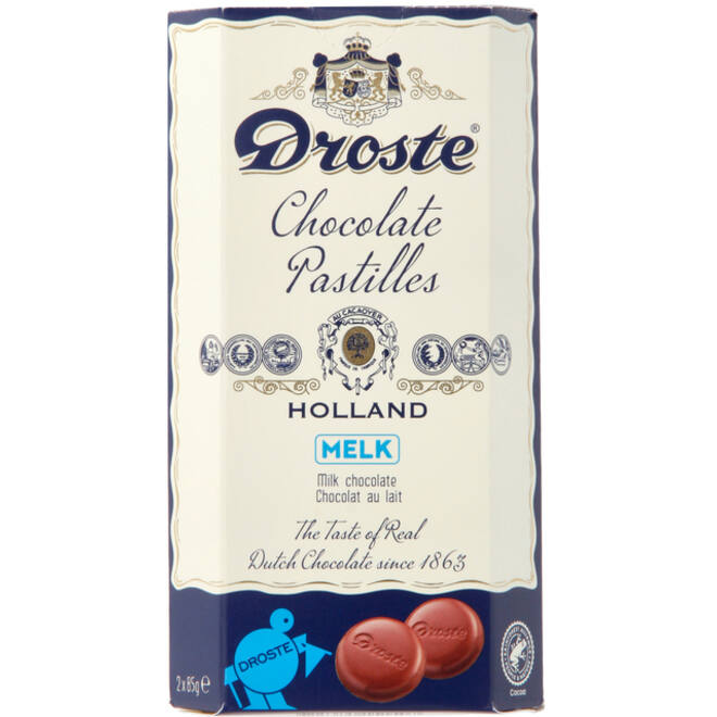 Chocolade Droste duopack pastilles melk 170gr