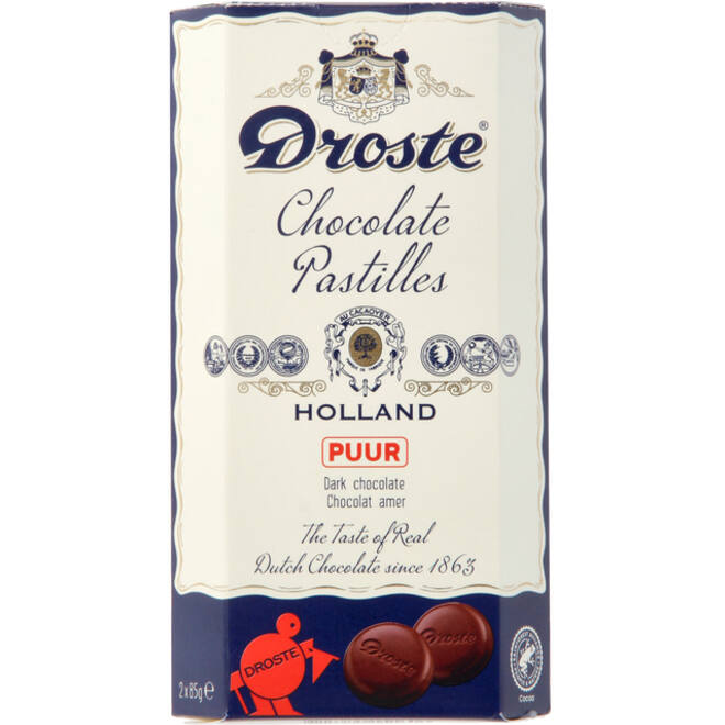 Chocolade Droste duopack pastilles puur 170gr