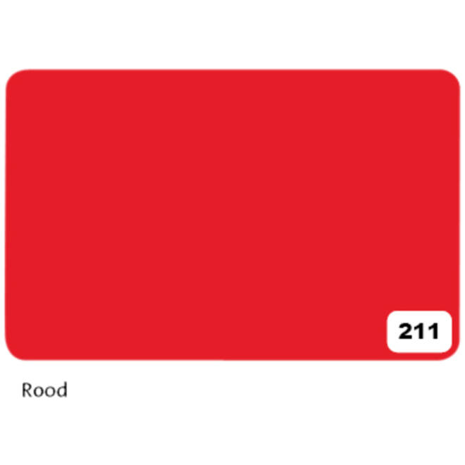 Etalagekarton Folia 1-zijdig 48x68cm 380gr nr211 rood