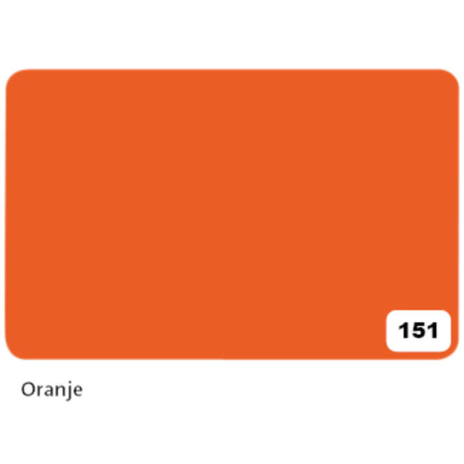 Etalagekarton Folia 1-zijdig 48x68cm 380gr nr151 oranje