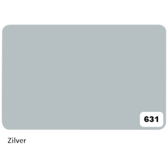 Etalagekarton Folia 1-zijdig 48x68cm 380gr nr631 zilver