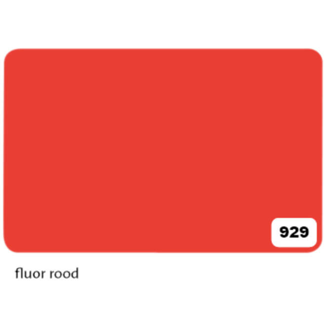 Etalagekarton Folia 1-zijdig 48x68cm 380gr nr929 fluor rood