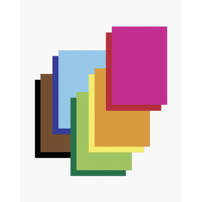 Etalagekarton Folia 1-zijdig 48x68cm 380gr nr929 fluor rood
