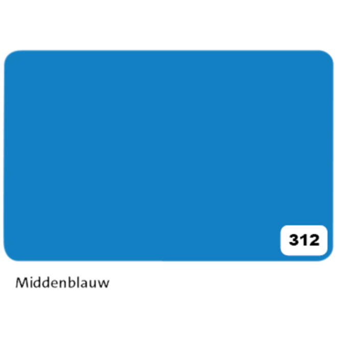 Etalagekarton Folia 1-zijdig 48x68cm 380gr nr312 middenblauw