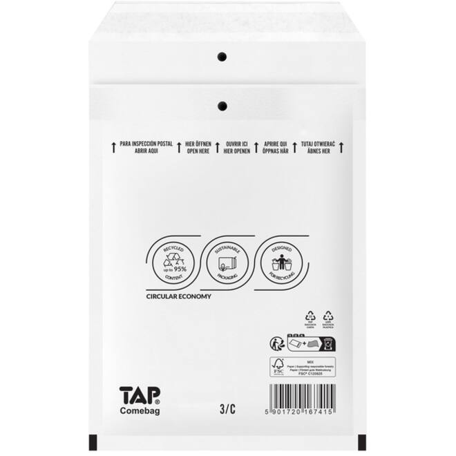 Envelop TAP Comebag luchtkussen nr13 170x225mm 100 stuks