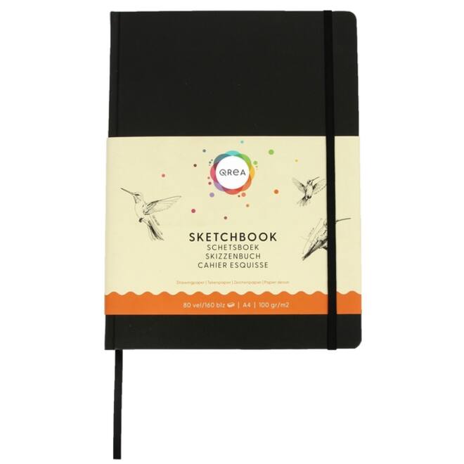 Tekenboek Qrea A4 80 vel 100gr