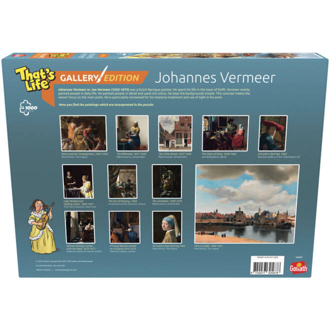 Puzzel That's Life Gallery Edition: Johannes Vermeer 1000 stukjes