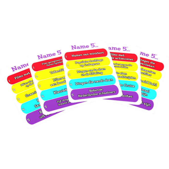 Kaartspel name 5 pocket editie