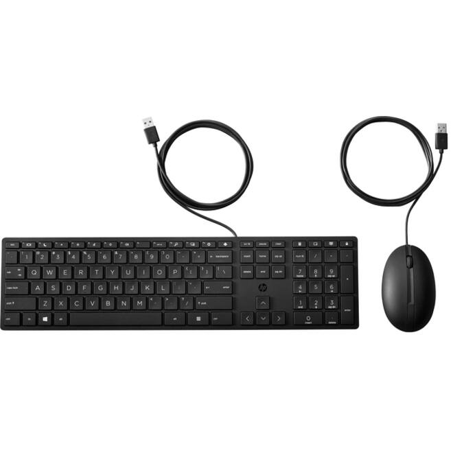 Toetsenbord + muis HP 320MK Qwerty zwart