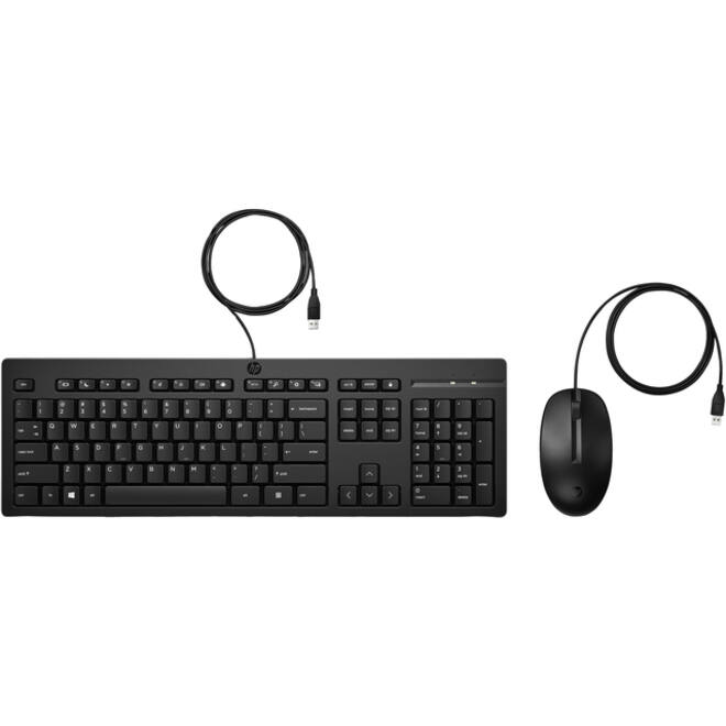 Toetsenbord + muis HP 225 Qwerty zwart