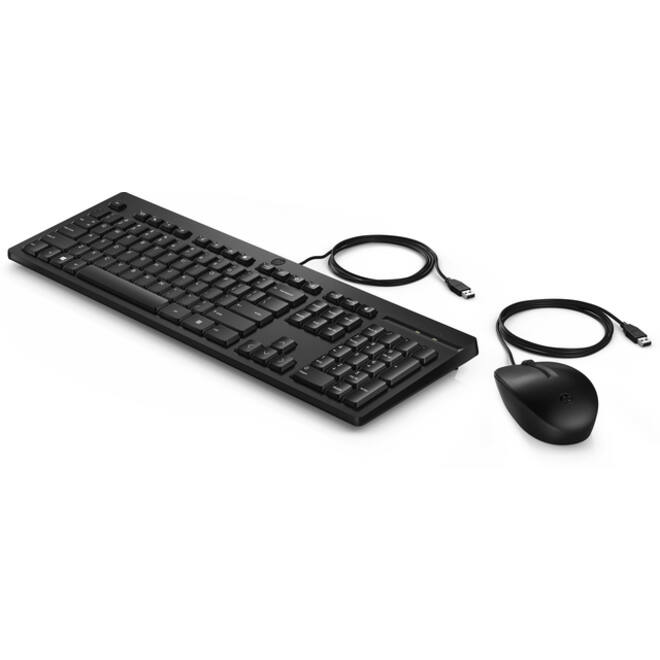 Toetsenbord + muis HP 225 Qwerty zwart