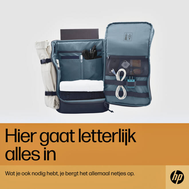 Laptop Rugzak HP travel 25 liter 15.6 blauw/grijs