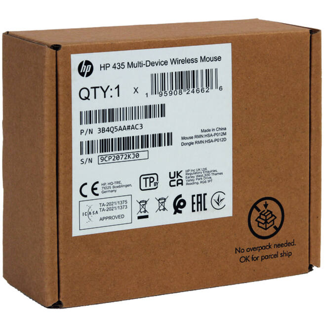 Muis HP 435 multi-device draadloos zwart