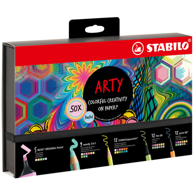 Creative set Stabilo 77/6 Arty colorful creative pastel mix