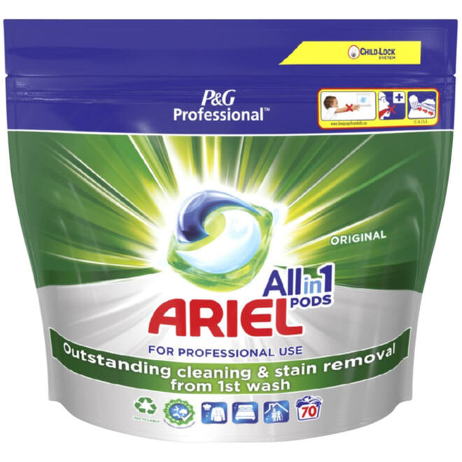 Wasmiddel Ariel prof All-one regular 70 pods