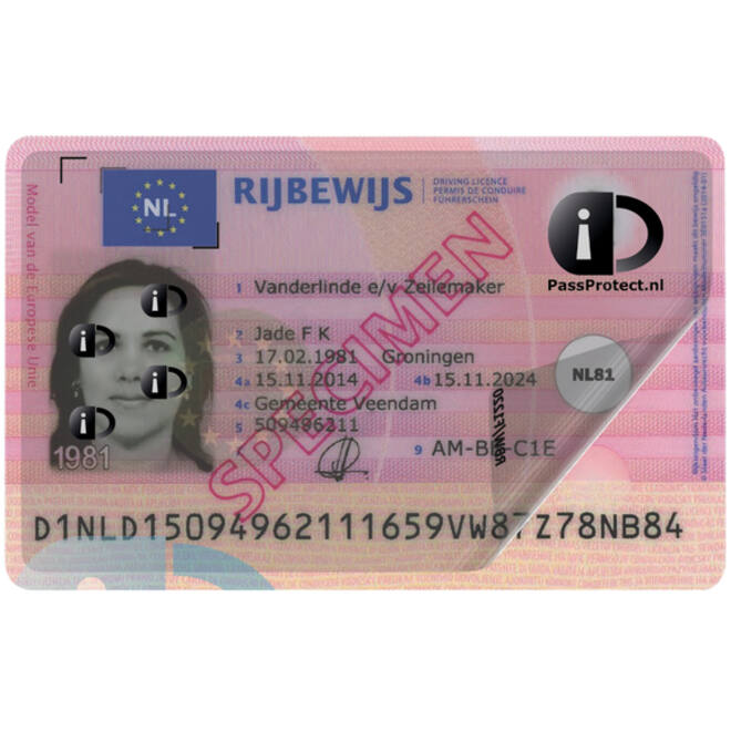 Beschermfolie PassProtect voor rijbewijs