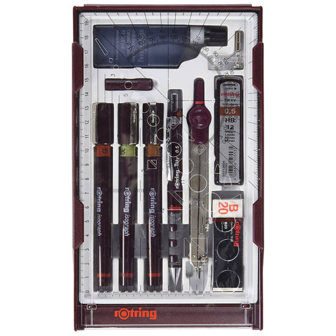 Tekenset rOtring Isograph Master 10-delig