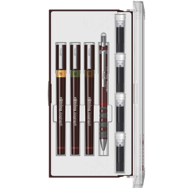 Tekenset rOtring Isograph Junior 4-delig
