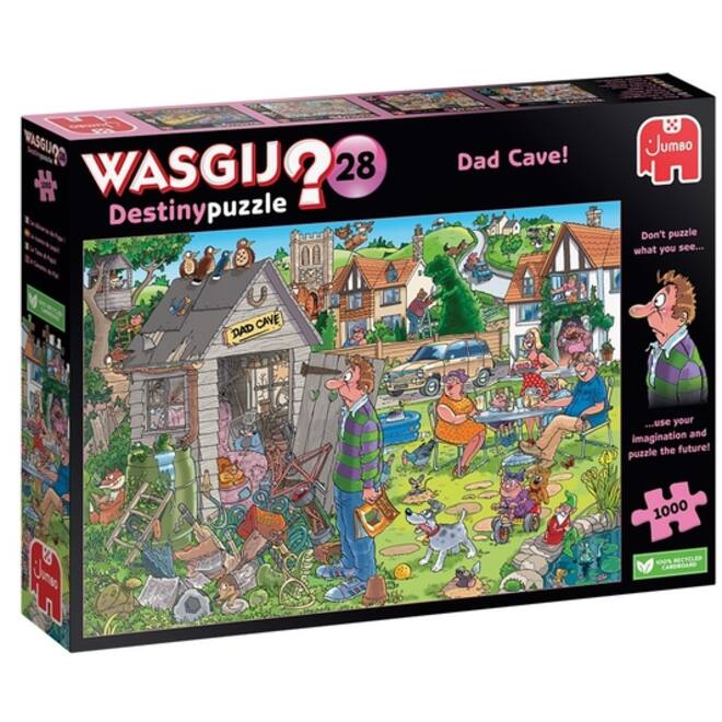 Puzzel Wasgij Destiny 28 De Mancave Van Pa! 1000 stukjes
