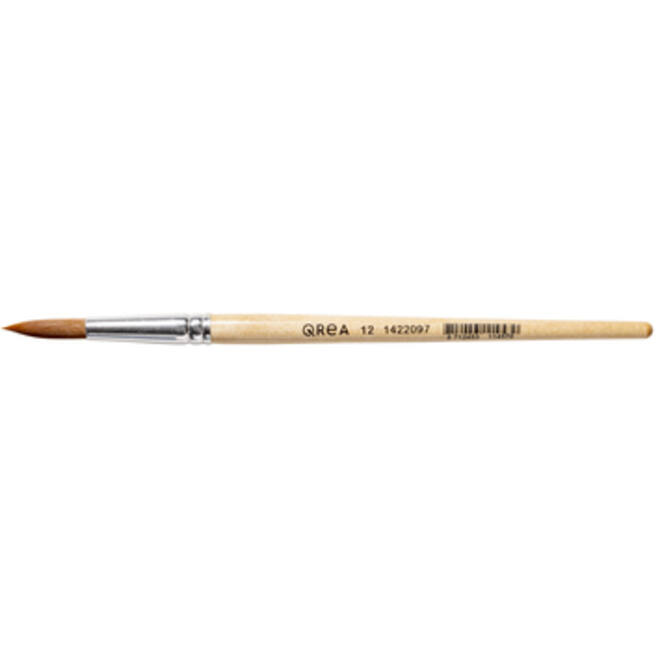 Penseel Qrea synthetisch haar nr 12 breedte 7,1mm