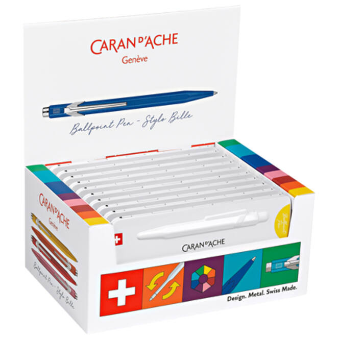 Balpen Caran d'Ache Colormat-X 849 display á 10 stuks assorti