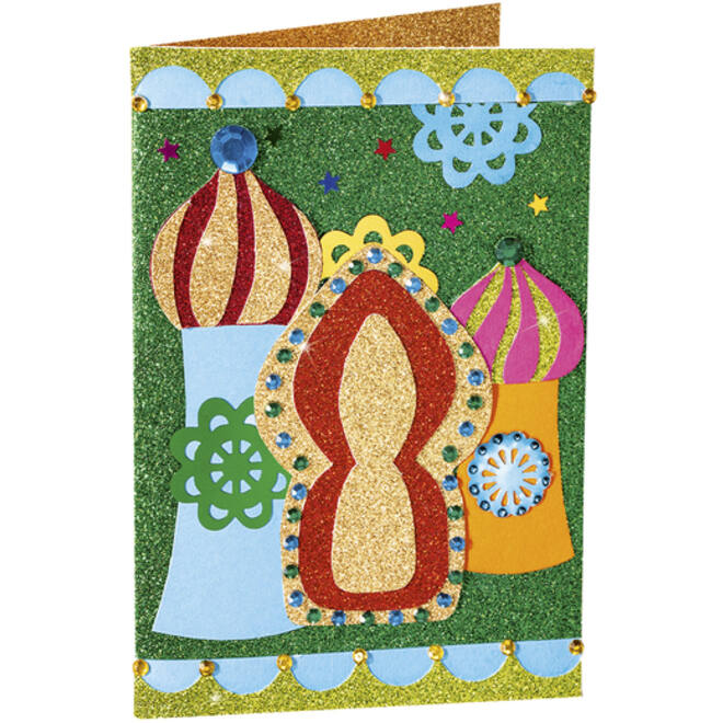 Glitterkarton Folia 50x70cm 300gr 5 vel zilver