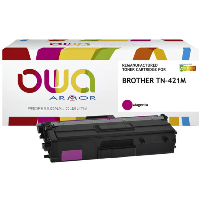 Toner OWA alternatief tbv Brother TN-421M rood