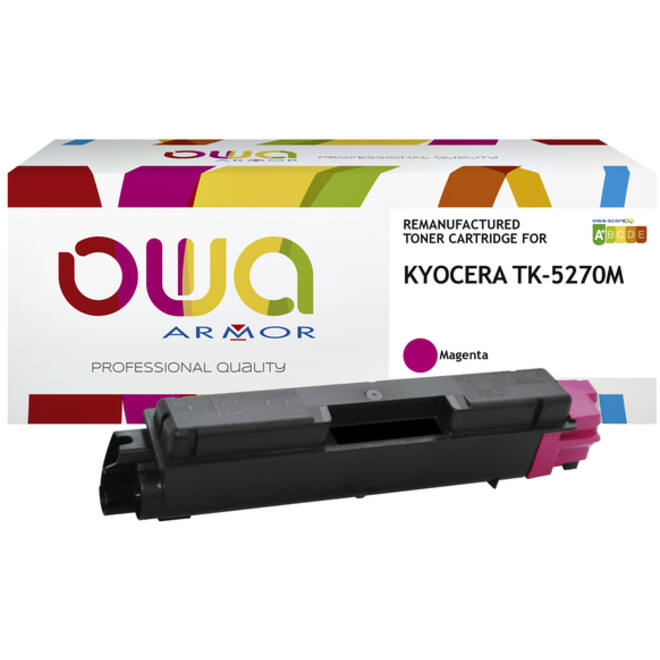 Toner OWA alternatief tbv Kyocera TK-5270M rood