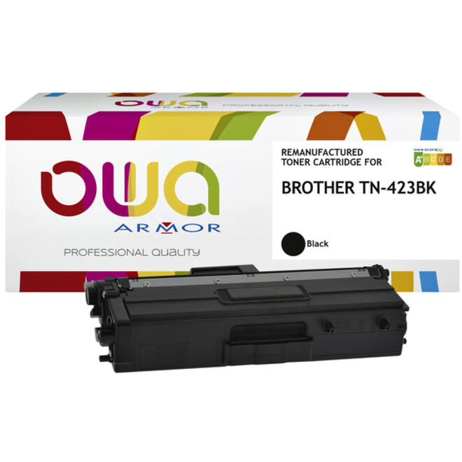 Toner OWA alternatief tbv Brother TN-423BK zwart