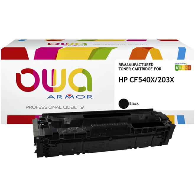 Tonercartridge OWA alternatief tbv HP CF540X zwart