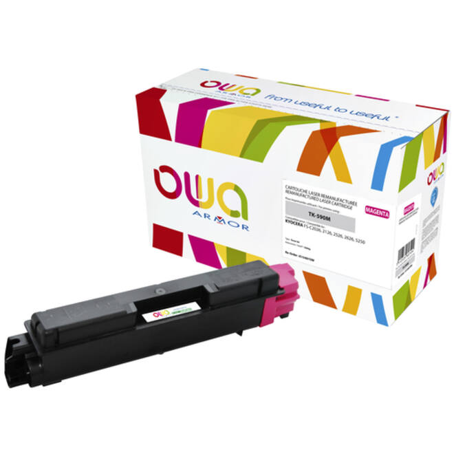 Toner OWA alternatief tbv Kyocera TK-590M rood