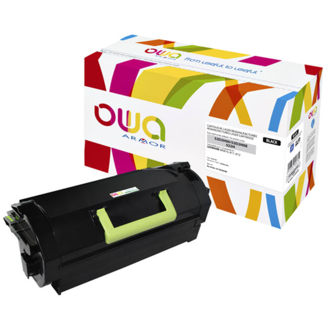 Tonercartridge OWA alternatief tbv Lexmark 52D2H00 zwart