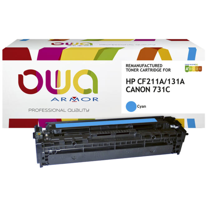 Tonercartridge OWA alternatief tbv HP CF211A blauw