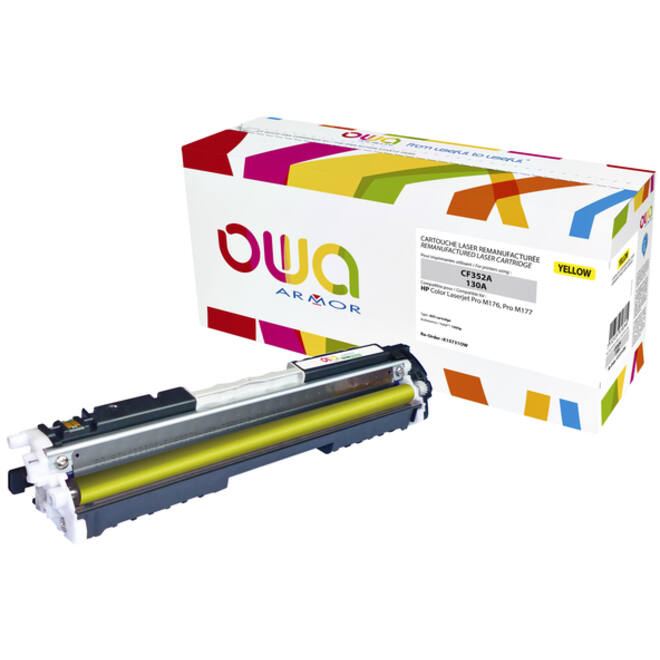 Tonercartridge OWA alternatief tbv HP CF352A geel