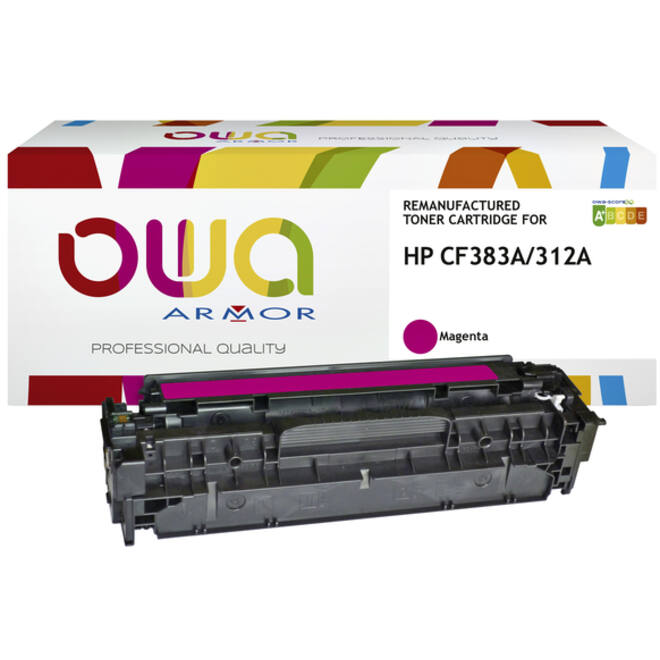 Tonercartridge OWA alternatief tbv HP CF383A rood