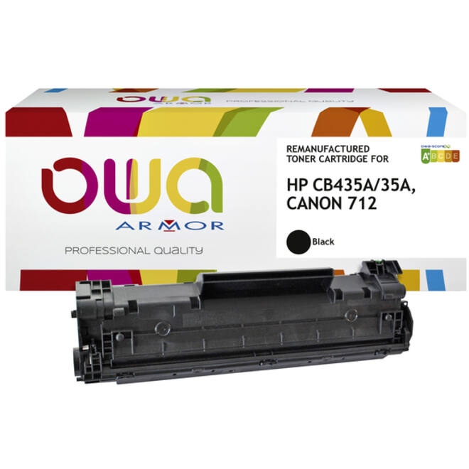 Tonercartridge OWA alternatief tbv HP CB435A zwart