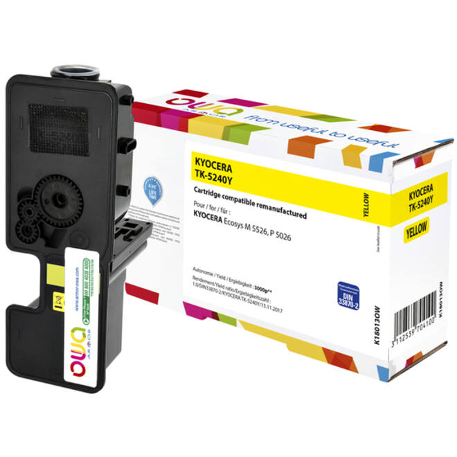 Toner OWA alternatief tbv Kyocera TK-5240Y geel