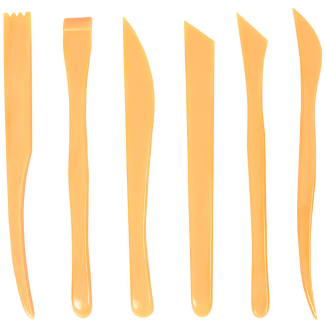 Boetseerspatel Conda set à 6 stuks 20 cm plastic