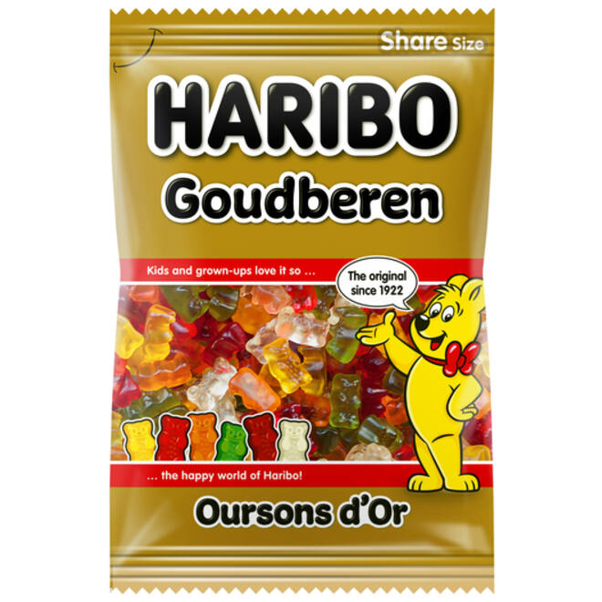 Snoep Haribo Goudbeertjes zak 250gr