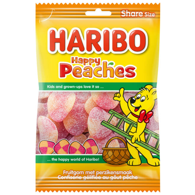 Snoep Haribo Perziken zak 250gr