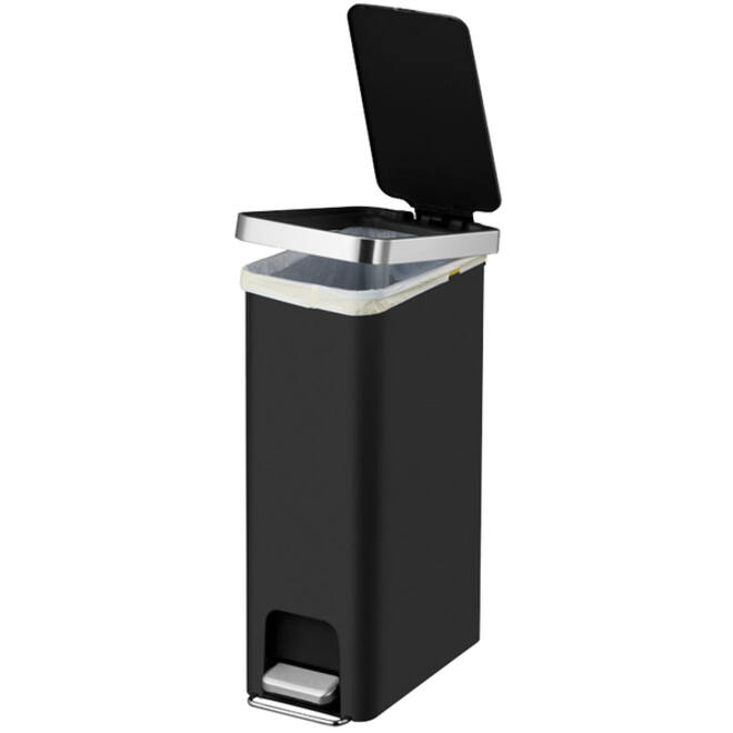 Afvalbak EKO Hana Slim pedaalemmer 40 liter zwart