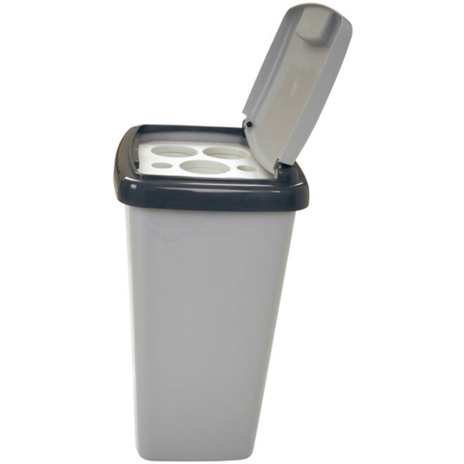 Afvalbak Vepa Bins bekerinzet 5-gaats 50 liter grijs