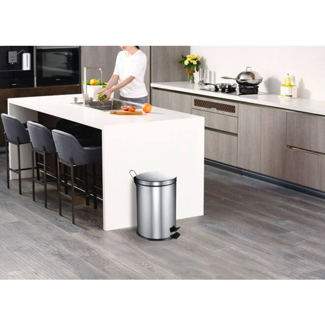 Afvalbak Vepa Bins pedaalemmer 20 liter RVS