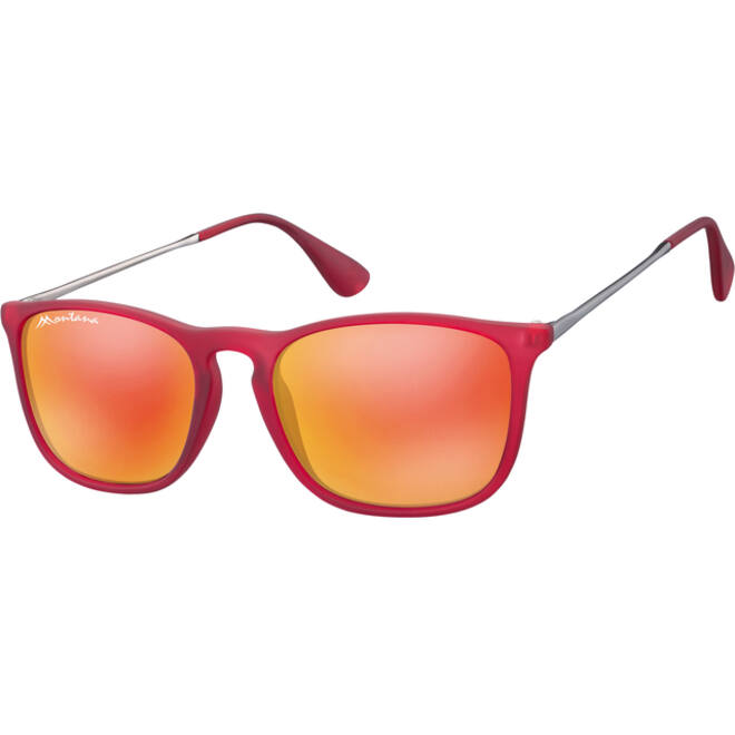 Zonnebril Montana met rood glas rood